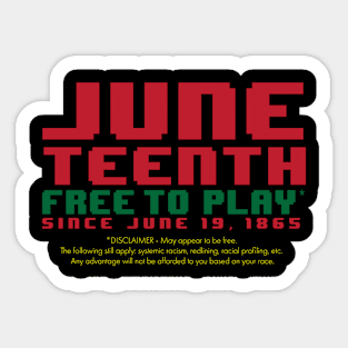 Juneteenth - Free-To-Play Sticker
